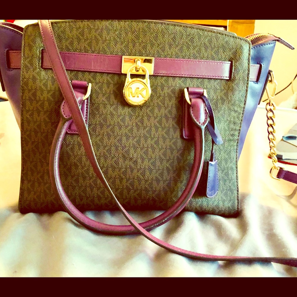 Leather logo Michael Kors handbag